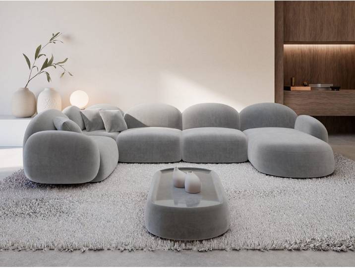 Sofa Dreams Wohnlandschaft XL Wohnlandschaft Mirello U-Form aus Stoff, Wohnlandschaft, U-Form, Moderne Wohnlandschaft in U-Form, 2 Zierkissen inklusive