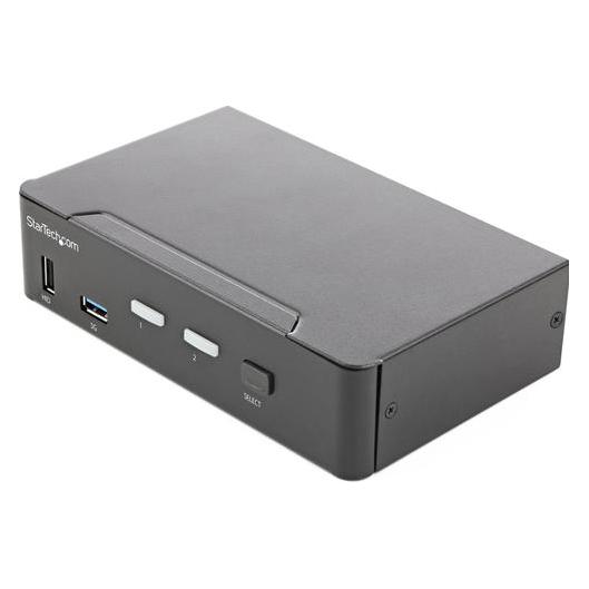 StarTech com KVM Switch HDMI a 2 porte - Monitor singolo 4K 60Hz Ultra HD HDR - Switch KVM HDMI 2.0 (SV231HU34K6)