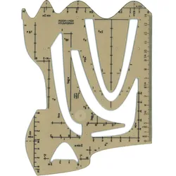 KOH-I-NOOR Zeichenschablone rauchfarbig
