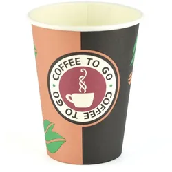 DayBays 16000 Stk. Kaffeebecher 12oz/300ml Ø9cm " Coffee To Go Becher " Pappe mit PE-beschichtet