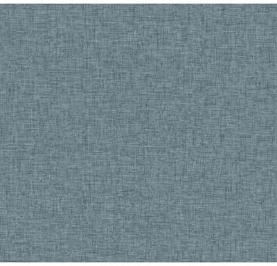 A-Street Prints Bentley Navy Faux Linen Wallpaper