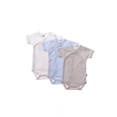 Body LILIPUT, Mädchen, Gr. 50/56, EURO-Größen, bunt (mehrfarbig), 100% Baumwolle, gestreift, unifarben, kurz, Bodys Body, im praktischen Wickeldesign