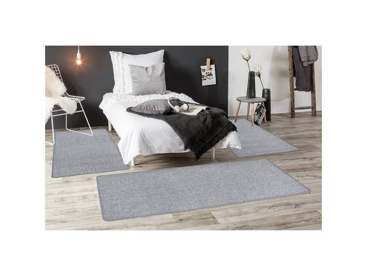 Bettumrandung Grotone Grau/Grau 67 x 140cm Webstoff