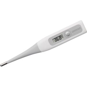 OMRON Fieberthermometer Flex Temp Smart, Kontakt-Messung, mit flexibler Spitze, wasserdicht, 1 Stück