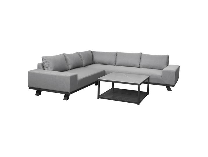 CLEMENTO Bordeaux Garten Lounge-Set Aluminium inkl. Kaffeetisch