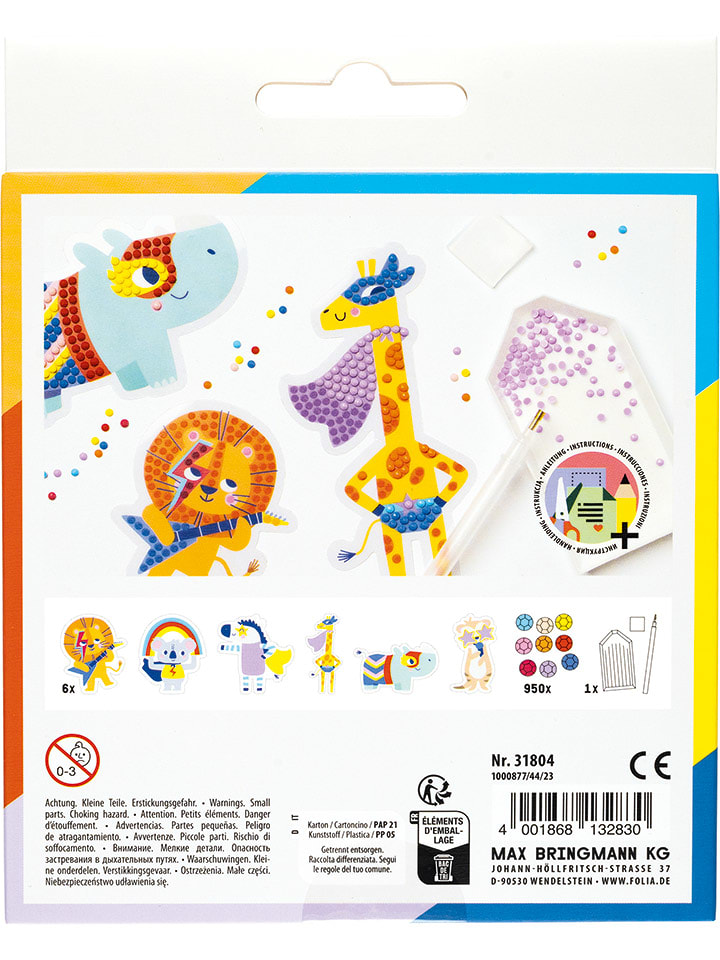 folia PAPER Diamond Painting Set "SUPERHEROES" in Bunt - onesize