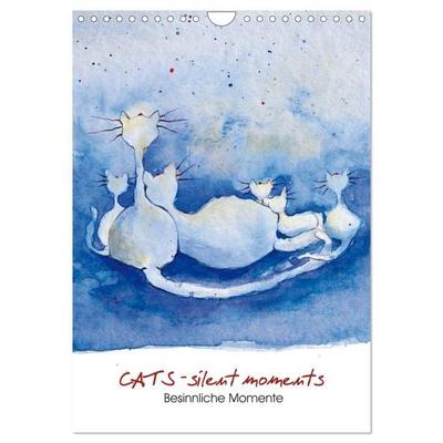 CATS - silent moments, besinnliche Momente (Wandkalender 2027 DIN A4 hoch), CALVENDO Monatskalender
