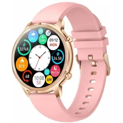 Manta Unisex Kelly Pink (45 mm, Gold, ohne SIM), Smartwatch