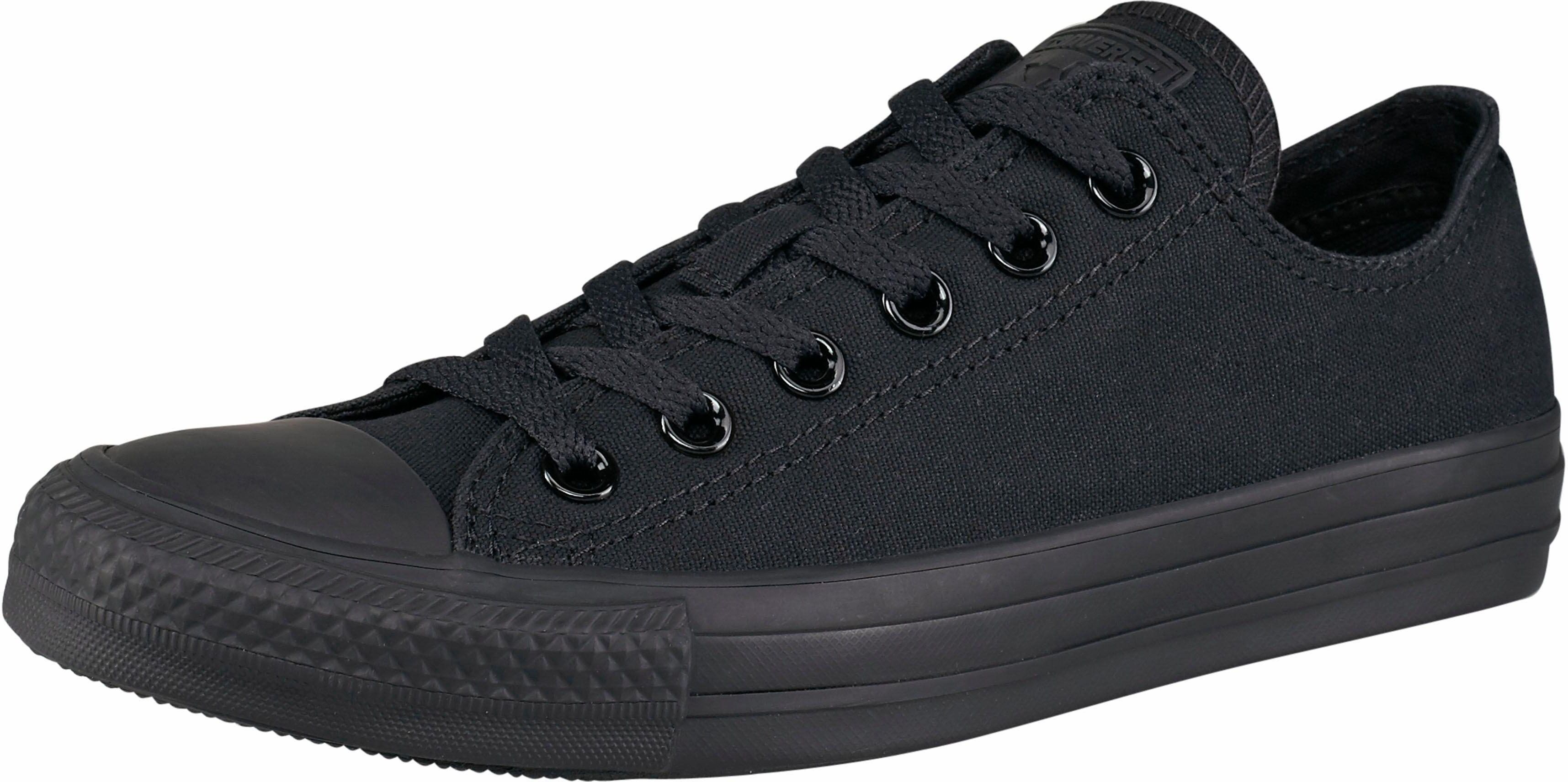 Sneaker CONVERSE "Chuck Taylor All Star Seasonal Ox Monocrome", Damen, Gr. 43, schwarz (schwarz, monochrome), Textil, Schuhe Sneaker schwarz, monochrome 43