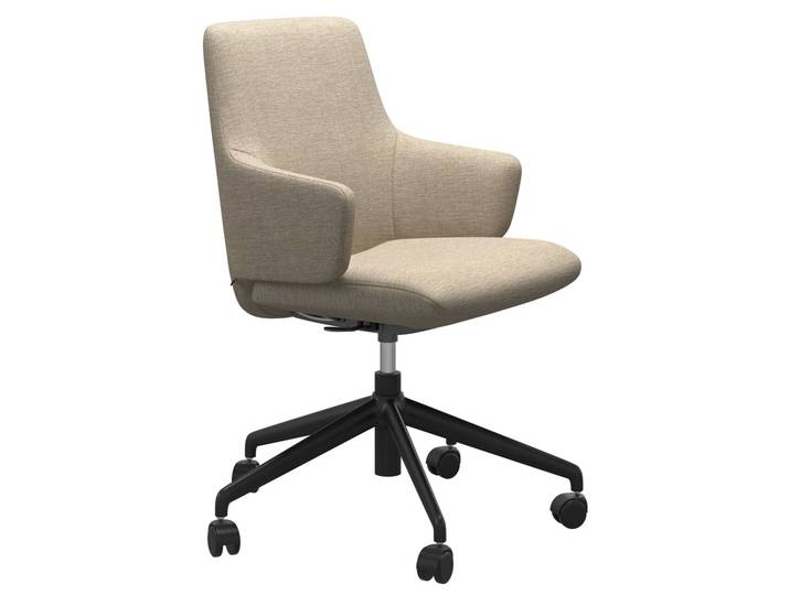 Stressless Home Office Sessel OFFICE LAUREL (L), beige, Stoff