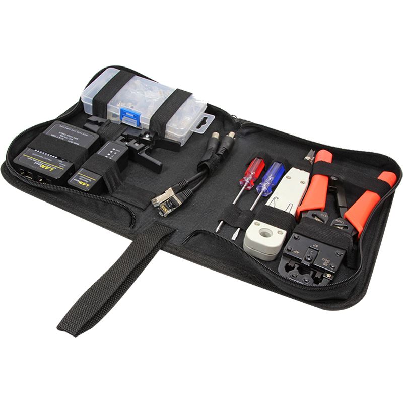 LogiLink Netzwerk Werkzeug Set mit Tasche 6-teilig