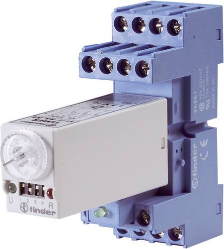 Finder 85.04.0.012.0000 85.04.0.012.0000 Zeitrelais Multifunktional 12 V/DC, 12 V/AC 1 St. Zeitbereich: 0.05s - 100h 4 Wechsler