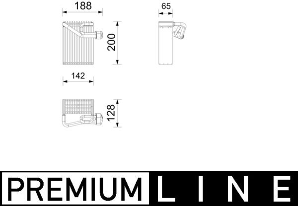 Mahle Verdampfer, Klimaanlage Ae272000p Hinten Für Ford
