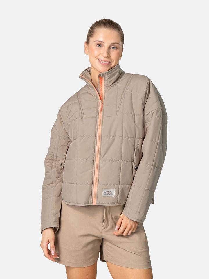 KARI TRAA Steppjacke "Mina" in Taupe - M