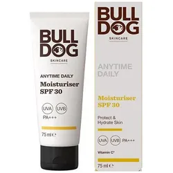 Bulldog Skincare, Gesichtscreme, Feuchtigkeitsspendende Gesichtscreme SPF 30 Anytime Daily Moisturise 75 ml (75 ml, Tagescreme, SPF 30)