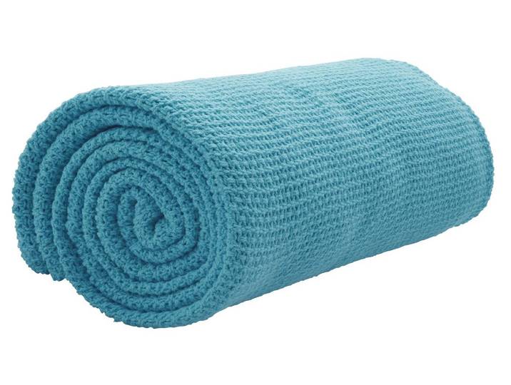Wohndecke ESKIMO Summer Dream Aqua , blau, B:150cm L:210cm, Baumwolle, Wohndecken, Wohndecke
