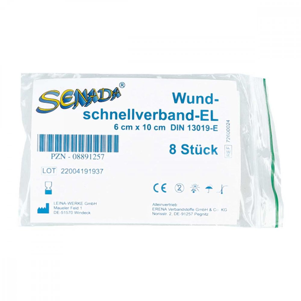 ERENA Verbandstoffe GmbH & Co. KG Senada Wundschnellverband 6x10 cm 08891257
