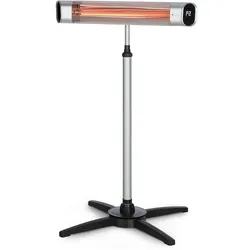 Dark Wave Stand Infrarot-Heizstrahler 2000W Goldbeschichtete Carbonröhre IP65 Standfuß