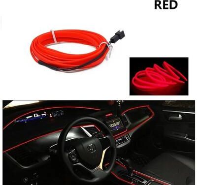 Uplift Essentials Automotive Ambient Interior Glow Strips red 200 In usb Plug