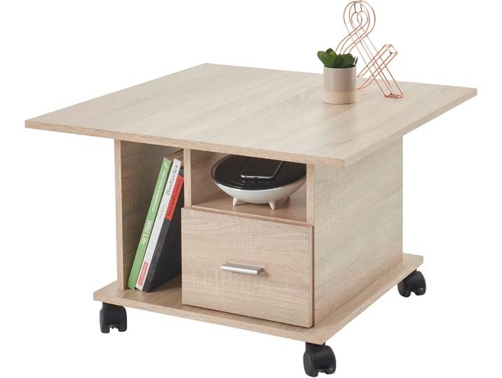 Couchtisch STOLKOM Activio , braun (sonoma, sonoma), H:45cm, Tische, Couchtisch, rollbar, Tisch mit Schubkasten