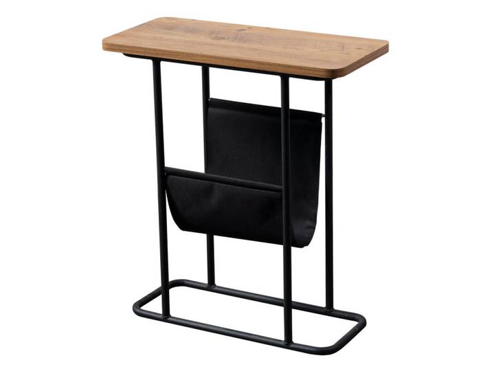 [en.casa] Beistelltisch Bov 55/24/64, Braun, Holzwerkstoff, 55x64x24 cm, Wohnzimmer, Wohnzimmertische, Beistelltisch
