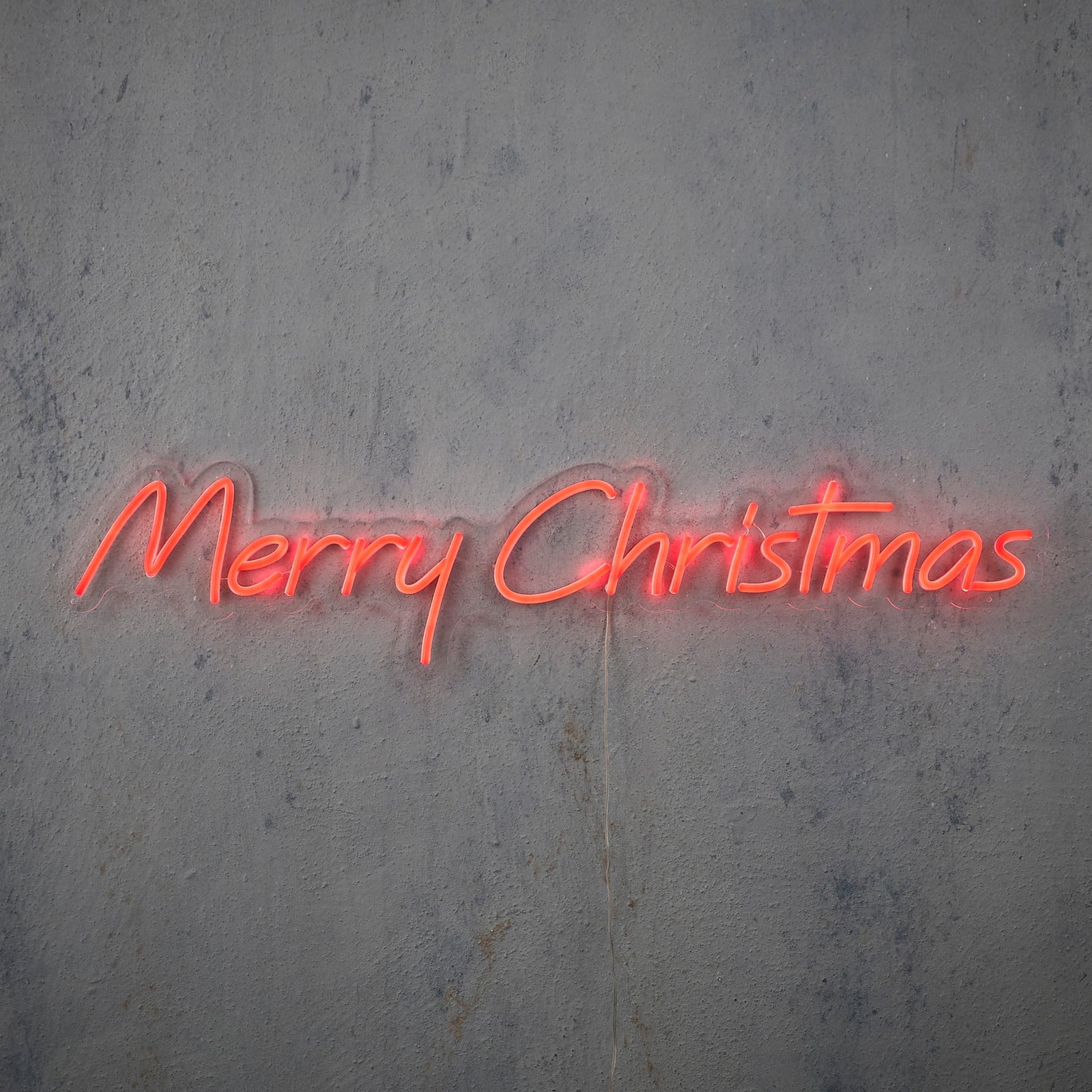 Luca Lighting Merry Christmas LED neon wandlamp rood
