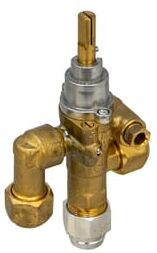 Hamilton Gas Products Ltd 21S Catering Gas Safety Valve  with Angled Inlet/Outlet