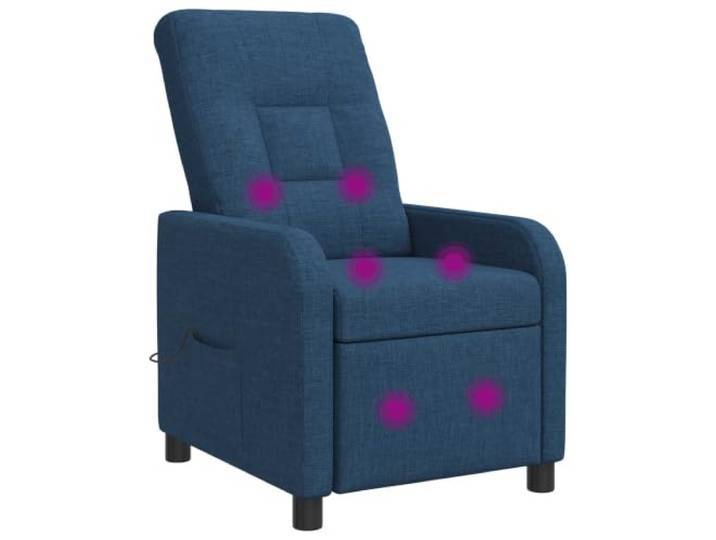 YUTAASU Massage Relaxsessel Blue Fabric Adjustable 115-160 Degree, Metal Wood Frame, 100% Polyester, Easy Clean