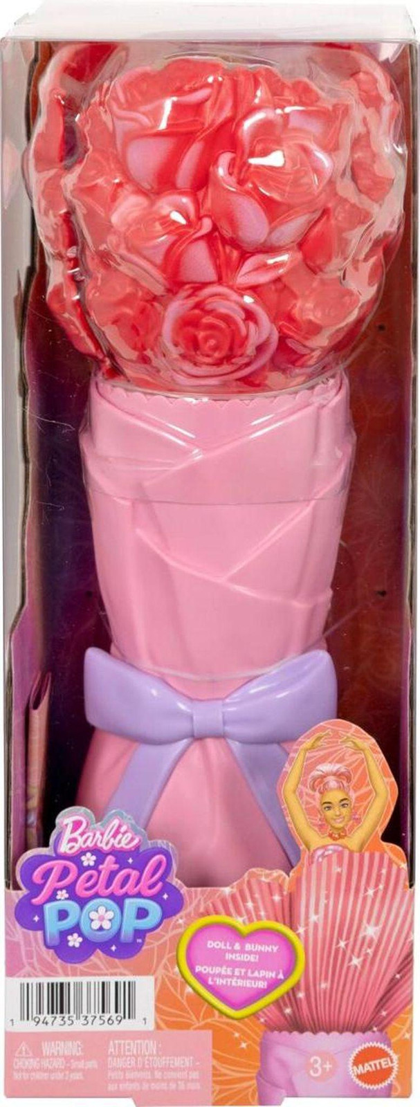 Mattel Barbie Petal Pop rode roos poppenset met bloemenmotief