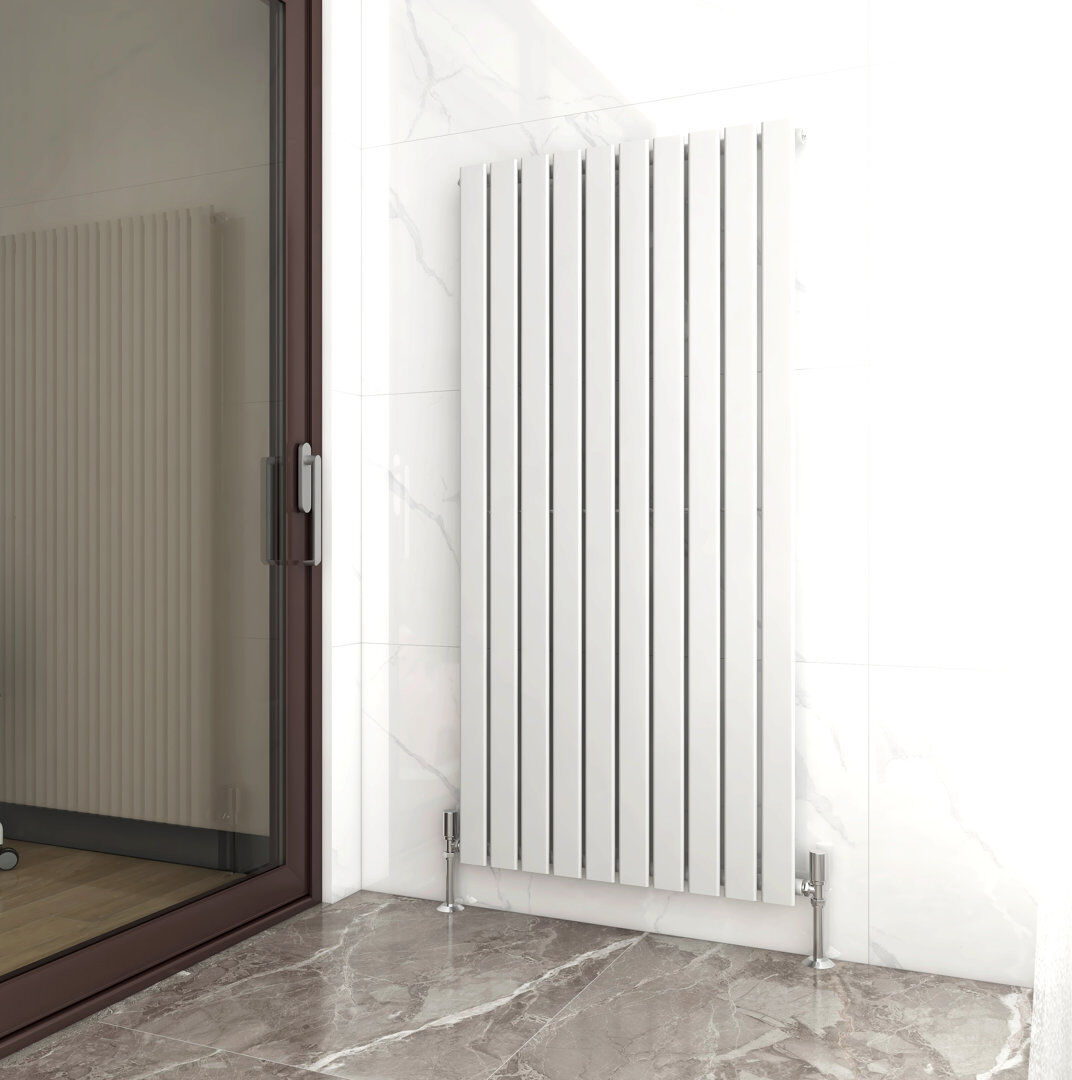 Symple Stuff Aarvik Designer Radiator White 1600cm H x 680cm W