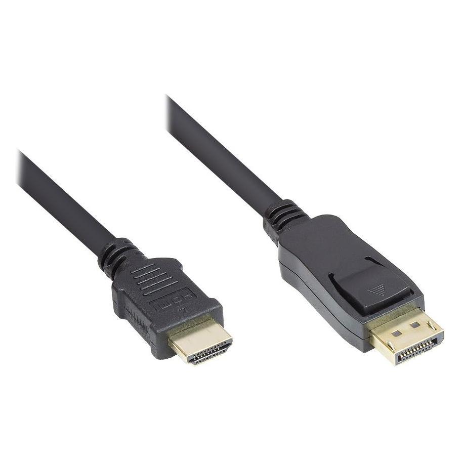 Good Connections Anschlusskabel DisplayPort auf HDMI 3m, (3 m) (DP-HDMI3)