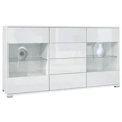 SIDEBOARD Bari Weiß Hochglanz