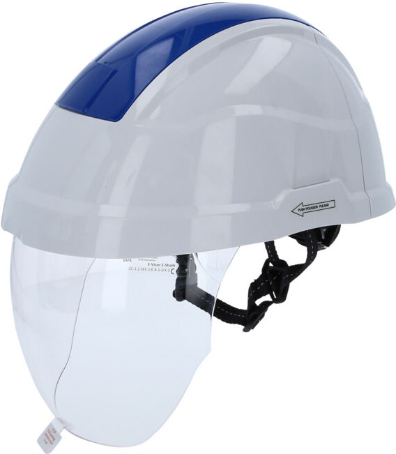 Casque de sécurité de travail avec visière, bleu KS Tools (117.0135)