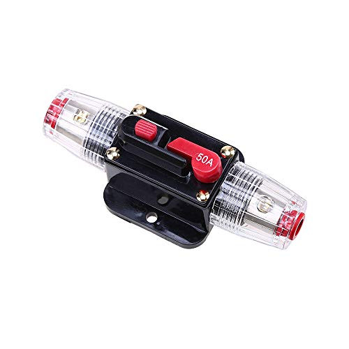 Mintice 12V 50A Inline Stroomonderbreker met Zekeringhouder voor Auto Audio