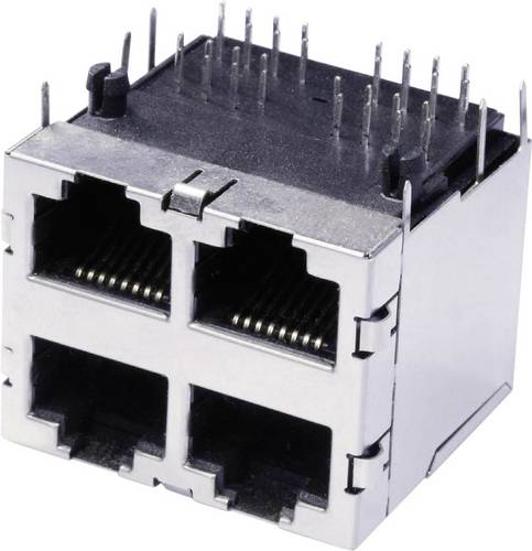 Econ Connect 3022S2 Doppelstock Multiport 4 x RJ45 3022S2 Buchse, Einbau horizontal Polzahl Sensoren 8P8C Metall