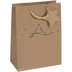 5x Sigel, Geschenkverpackung, Weihnachts-Geschenktte "Christmas tree", klein (1x)