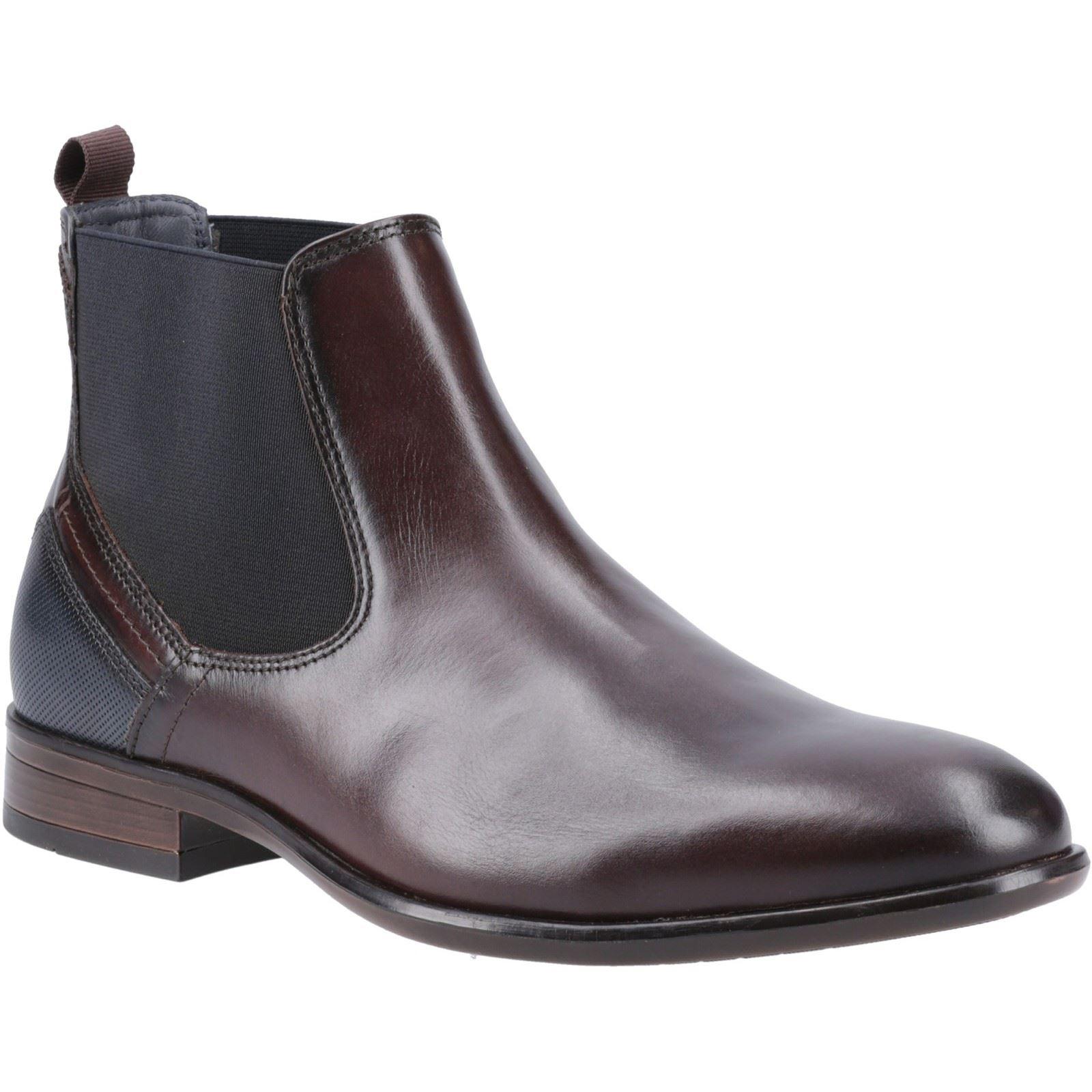 Pod Frank Leder/Textil Herrenstiefel kastanienbraun