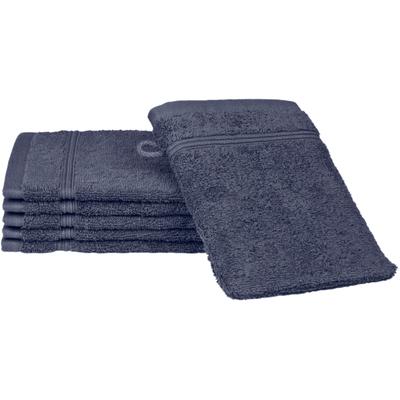 Waschhandschuh ROSS "Rubin", blau (denim), B:16cm L:22cm, Baumwolle, Waschlappen, 100% Baumwolle