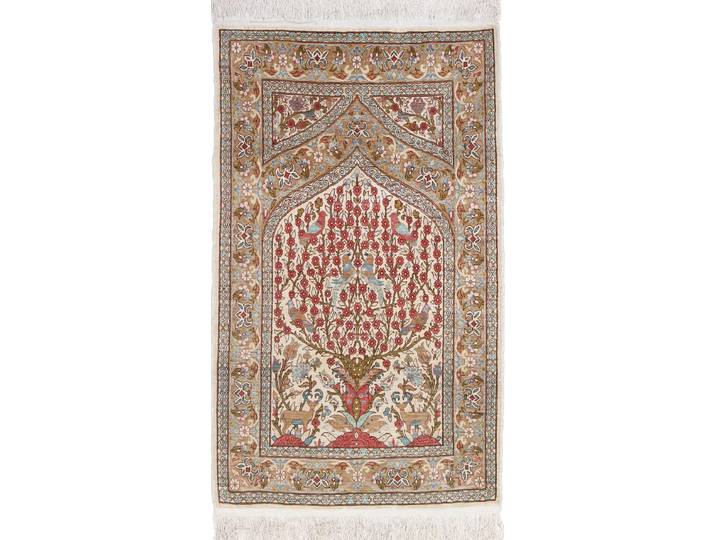 Hereke Seide Teppich 66x110 Handgeknüpft Orientteppich Seide