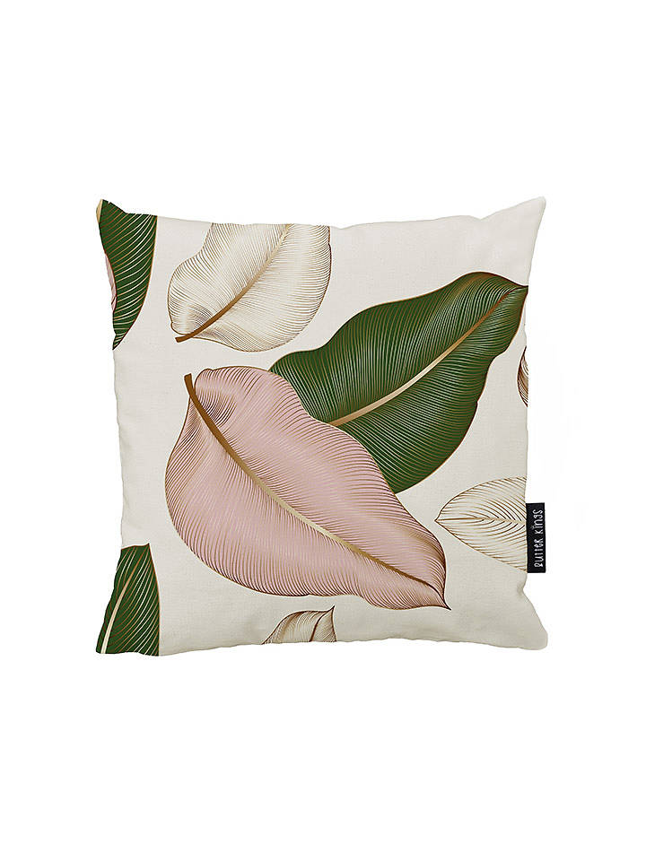 Butter Kings Kissenhülle in Beige/ Rosa/ Grün - (L)45 x (B)45 cm - onesize