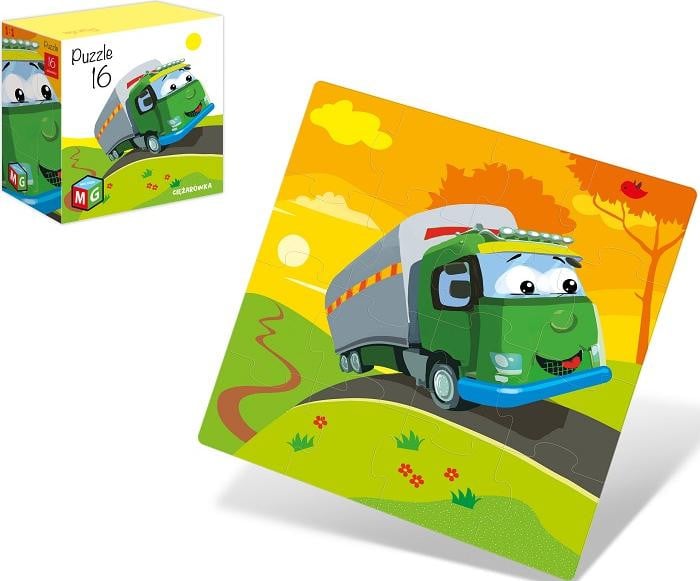 Multigra Puzzel Vrachtwagen 16 stukjes