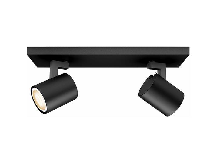Philips Hue Hue Spot Runner 2x5W schwa. Dimmschalter - Farbe: schwarz - LED - Lichtfarbe: Warmweiss – Kaltweiss - Material: Aluminium- LED