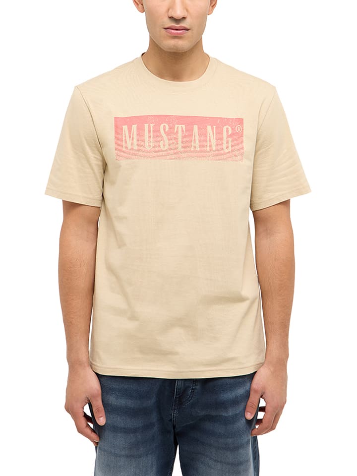 Mustang Shirt "Austin" in Beige - XL