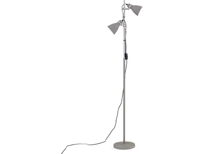 Stehlampe School grau Stahl