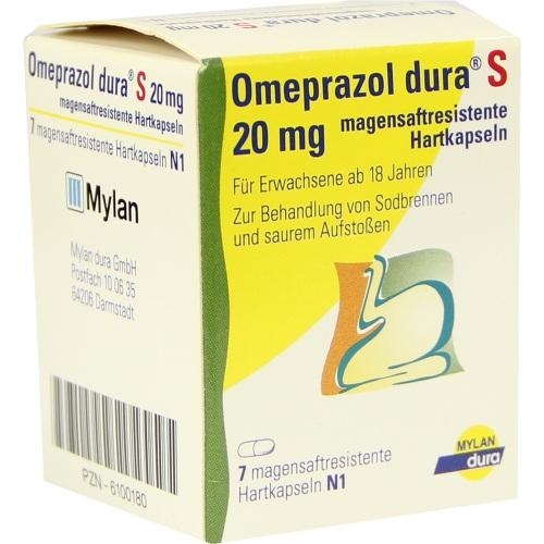 Viatris Healthcare GmbH Omeprazol dura S 20mg 06100180