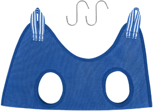 Inspire Picks Pet Grooming Hammock Restraint Bag Anti Scratch Hanging Support For Cats & Dogs blue s