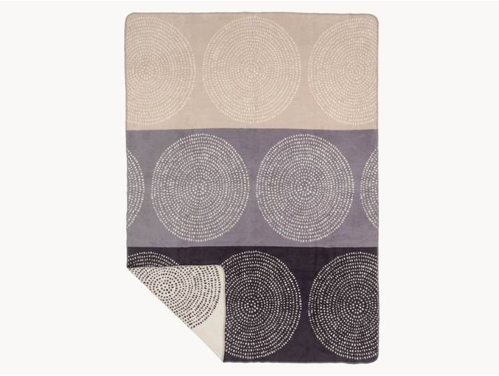 Baumwoll-Plüschdecke Cotona-Esfera - 150x200 cm - ocker