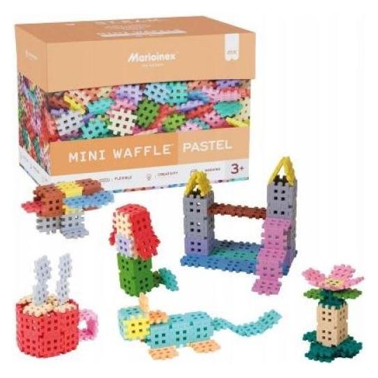 Marioinex Mini-Waffelblöcke, Pastellfarben, 400 Stück (908402)