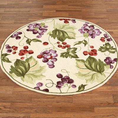 Kas Oriental Rugs / Exclusives "Vintage Harvest Round Rug, 7'6"" Round, Light Cream"