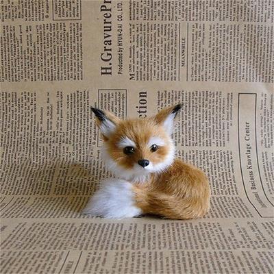 Fuchs Simulation Dekoration Fuchs gelber Fuchs Festival Geschenk Festival Baum Dekoration Anhänger Valentinstagsgeschenk